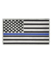 PIN-POL,BLUE LINE,HONOR FLAG (1-1/2")