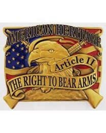 BUCKLE-2ND AMENDMENT,EAGLE (3-1/2")