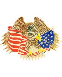 BUCKLE-USA,EAGLE & FLAG (3-3/4")