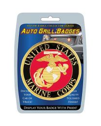 CAR GRILL BADGE-US MARINES (3")