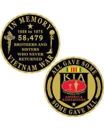 CHALLENGE COIN-KIA,Vietnam (1-3/4")