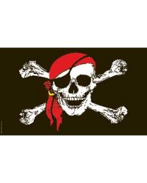 FLAG-PIRATE,RED SCARF (2ft x 3ft)