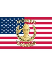 FLAG-WOMAN WARRIOR (3ft x 5ft)