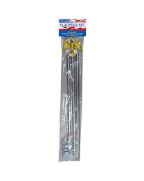 FLAGPOLE & Hardware Kit (6ft Aluminum)