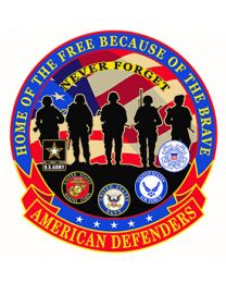 PATCH-AMERICAN DEFENDERS (12-1/2")