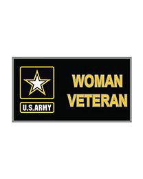 PIN-ARMY,WOMAN VETERAN (1-1/4")