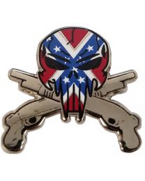 PIN-CONFEDERATE SKULL (1-1/8")