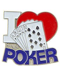 PIN-GAME,CARD,I LOVE POKER (1")