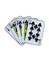 PIN-GAME,CARD,ROYAL FLSH (1")