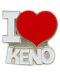 PIN-GAME,KENO,I HEART (1")