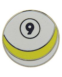 PIN-GAME,POOL,9 BALL (1")