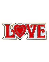 PIN-HOL,HEART,LOVE (1")