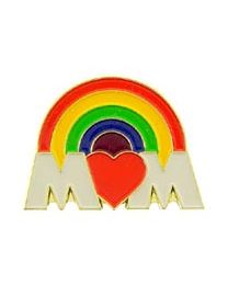 PIN-HOL,MOM,HEART & RAINB (1")