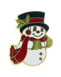 PIN-HOL,XMAS,SNOWMAN (1")