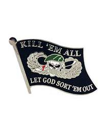 PIN-KILL'EM ALL,FLAG (1")