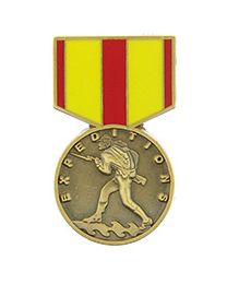 PIN-MEDAL,USMC EXPED. (1-3/16")
