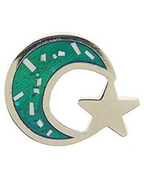 PIN-MOON & STAR (1")