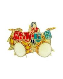 PIN-MUSIC,DRUMS & DRUMMER (1")