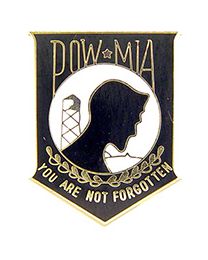 PIN-POW*MIA,YOU'RE NOT,BK (7/8")