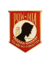 PIN-POW*MIA,YOU'RE NOT,RD (1-1/16")