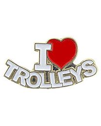 PIN-RR,I LOVE TROLLEYS (1")