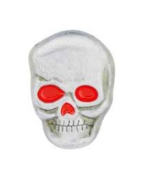 PIN-SKULL,RED EYES (1")
