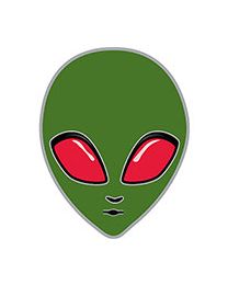 PIN-ALIEN (1")