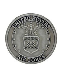 PIN-USAF EMBLEM PWT (1")