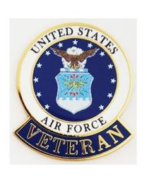 PIN-USAF EMBLEM VETERAN (1-1/8")