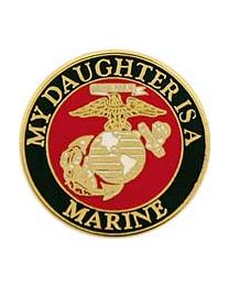 PIN-USMC LOGO,DAUGHTER (1")