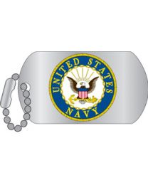 PIN-USN,LOGO Dog Tag (1-1/4")