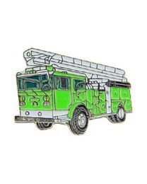PIN-FIRE,TRUCK,LADDER,Grn (1")
