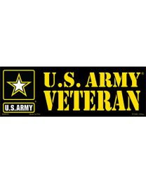 STICKER-ARMY LOGO,VETERAN (3-1/2"X10")