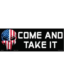 STICKER-DEMON,COME AND (3-1/2"X10")