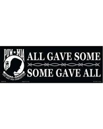 STICKER-POW*MIA,SOME GAVE (3-1/2"X10")