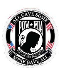 STICKER-POW*MIA,SOME GAVE ALL (3-1/2")