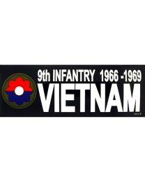 STICKER-VIET,09TH INF.DIV (3-1/2"X10")