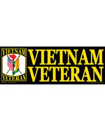 STICKER-VIETNAM,VETERAN (3-1/2"x10")